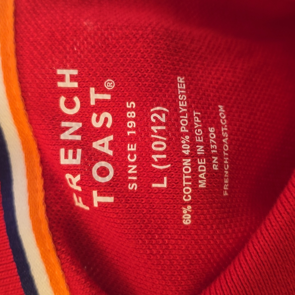 French Toast Boys Red School Uniform Polo - Picture 5 of 5